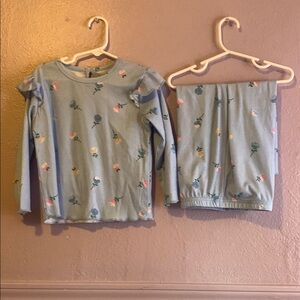 Floral Long Sleeve Top and Pants Set